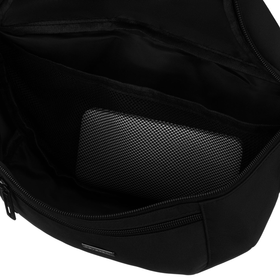 Schwarze Herren-Gürteltasche mit Außentasche mit Reißverschluss – Peterson – Bild 8