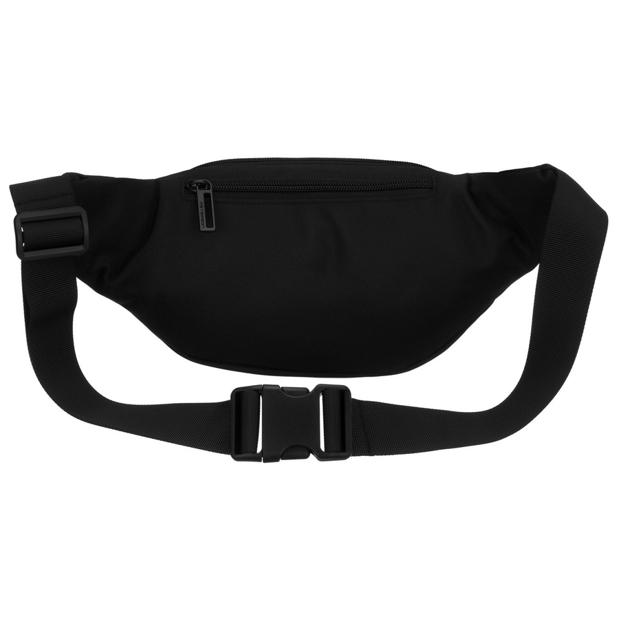 Schwarze Herren-Bauchtasche, ein Hauptfach mit vier zusätzlichen Taschen, aus Cordura - Peterson – Bild 4