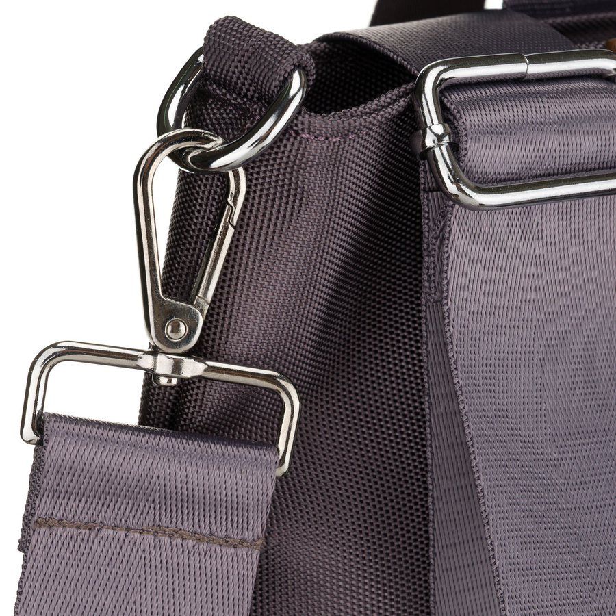 Große Damen-Shopper-Tasche in Grau, ein Hauptfach, mit Henkeln und abnehmbarem Gürtel - Peterson – Bild 7