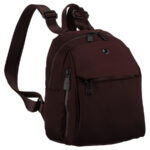 Bordeauxfarbener, urbaner Damen-Rucksack aus Polyester – Peterson