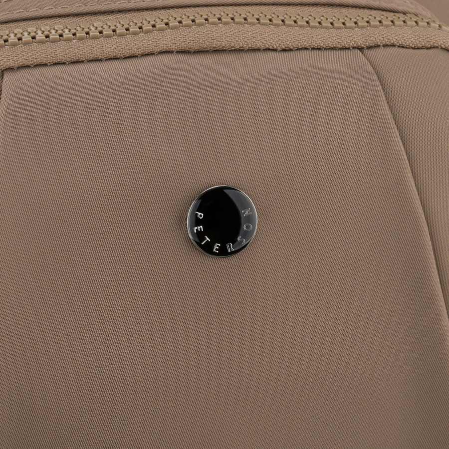 Beiger Damen-Rucksack aus Polyester, an verstellbaren Trägern hängend - Peterson – Bild 6