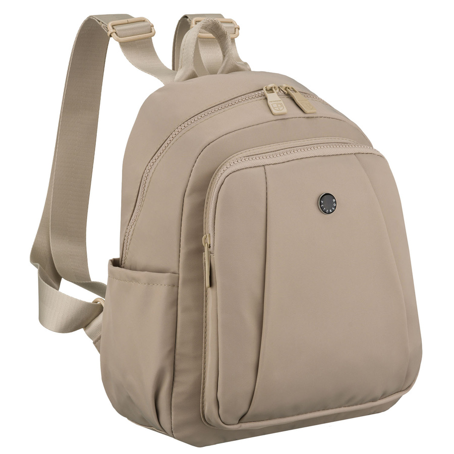 Praktischer Damen-Rucksack aus Polyester in Ecru, ein Hauptfach – Peterson