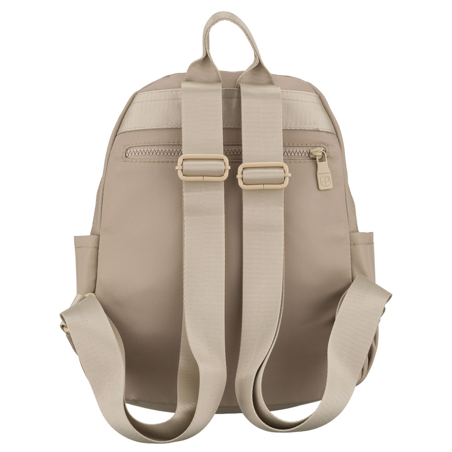 Praktischer Damen-Rucksack aus Polyester in Ecru, ein Hauptfach – Peterson – Bild 4