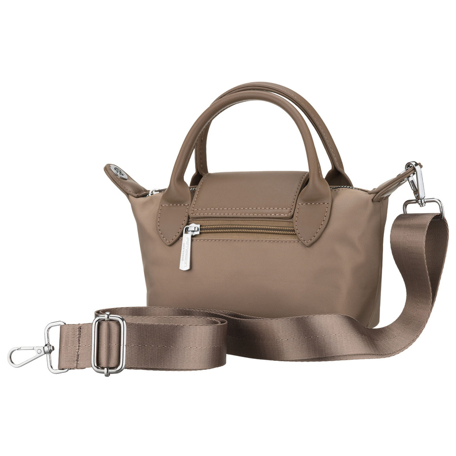 Damen-Umhängetasche aus Polyester in Beige, ein Fach und mit Magnetverschluss – Peterson – Bild 3