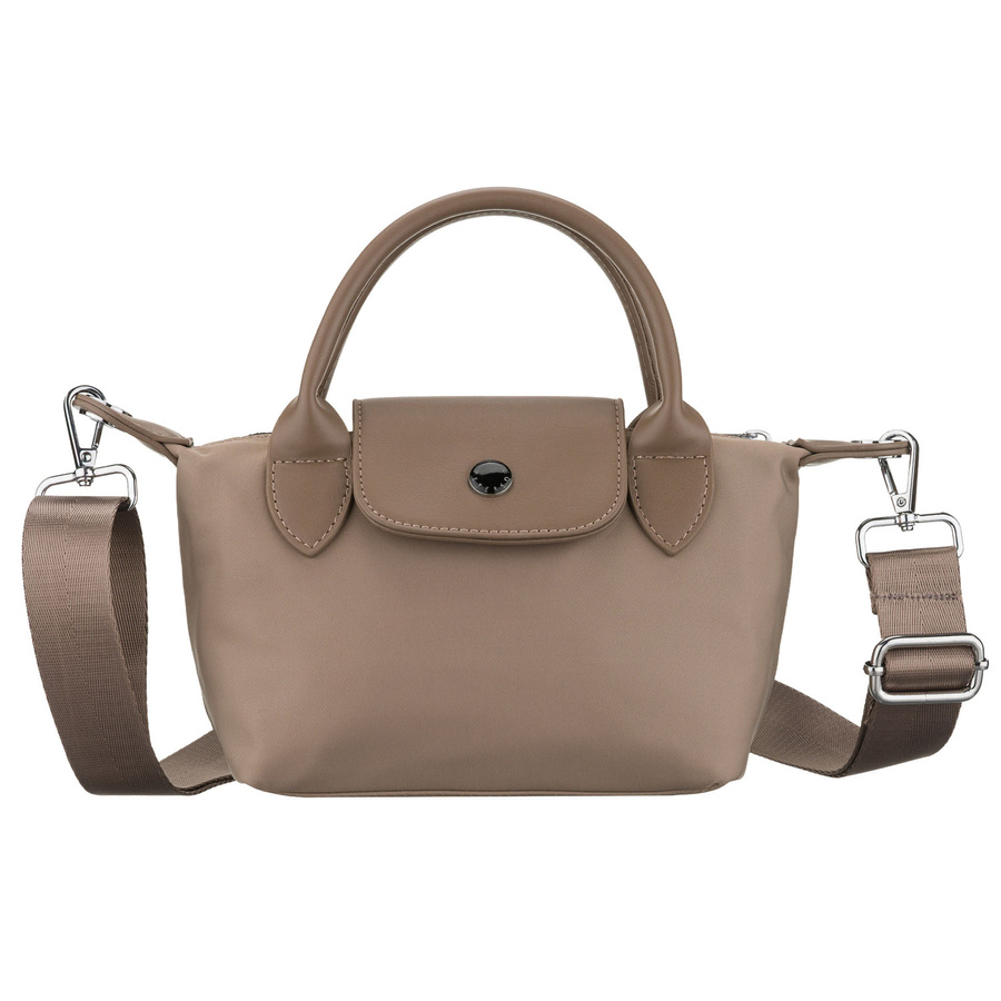 Damen-Umhängetasche aus Polyester in Beige, ein Fach und mit Magnetverschluss – Peterson – Bild 2
