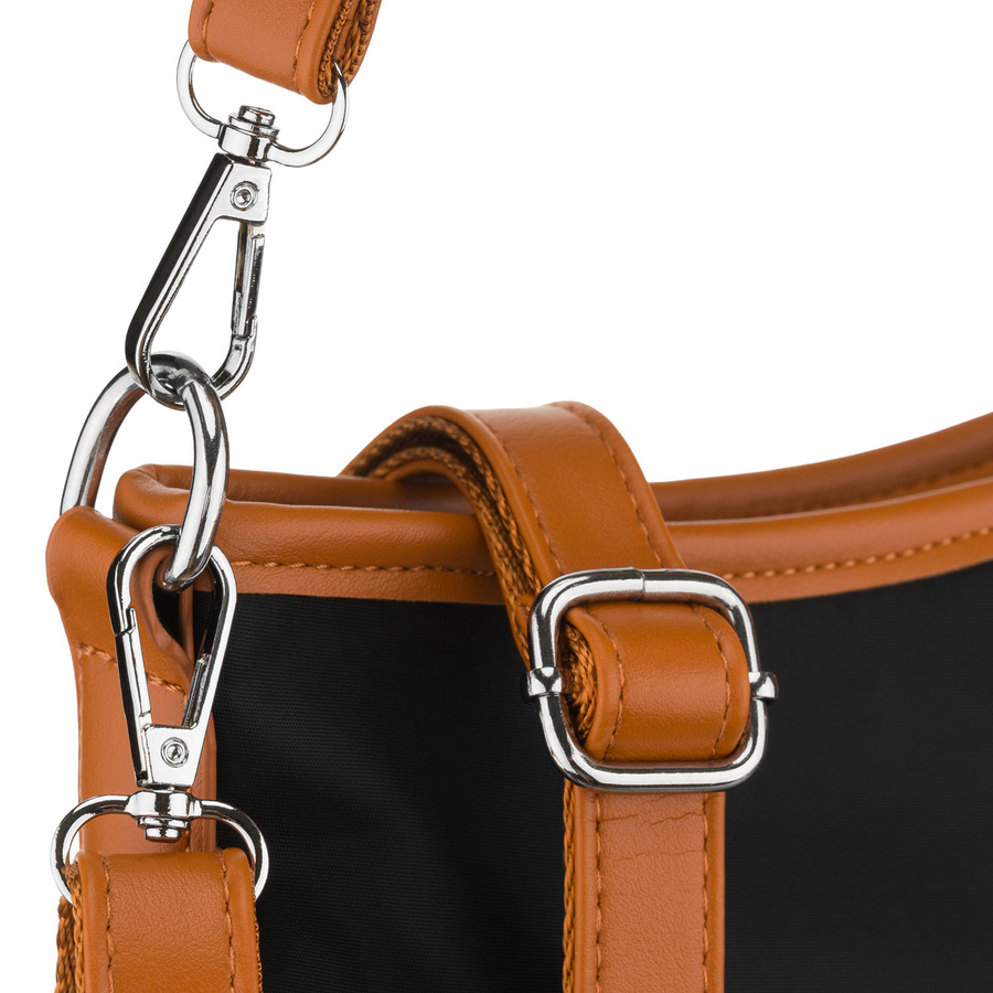 Peterson Damen-Handtasche, schwarz, aus Polyester und Öko-Leder, einteilig – Bild 7