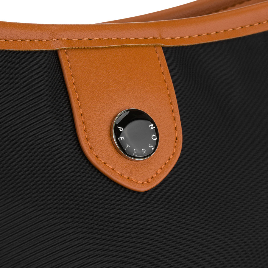 Peterson Damen-Handtasche, schwarz, aus Polyester und Öko-Leder, einteilig – Bild 4