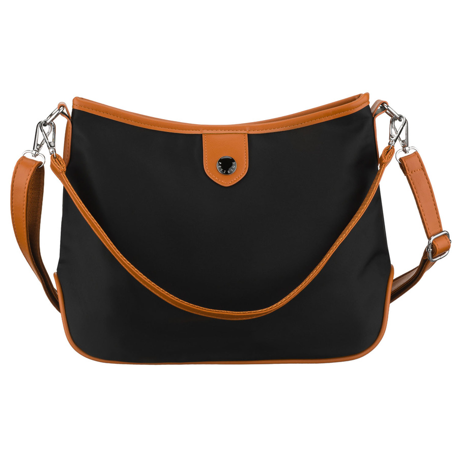 Peterson Damen-Handtasche, schwarz, aus Polyester und Öko-Leder, einteilig – Bild 2