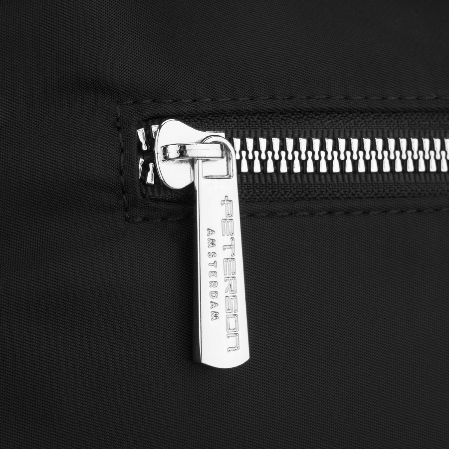 Peterson Damen-Handtasche, schwarz, aus Polyester und Öko-Leder, einteilig – Bild 8