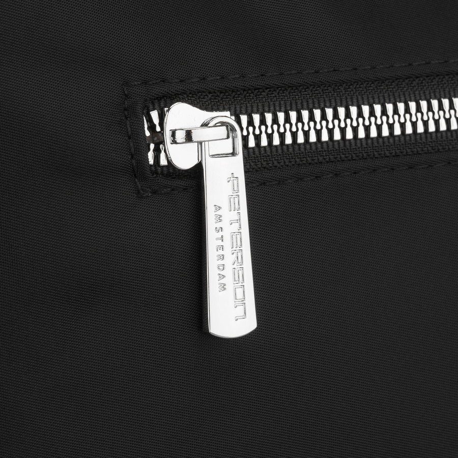 Peterson Damen-Handtasche, schwarz, aus Polyester und Öko-Leder, einteilig – Bild 10