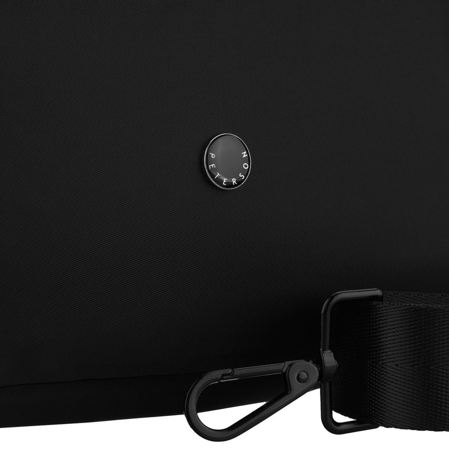 Schwarze, urbane Damenhandtasche aus Polyester, einteilig - Peterson – Bild 4