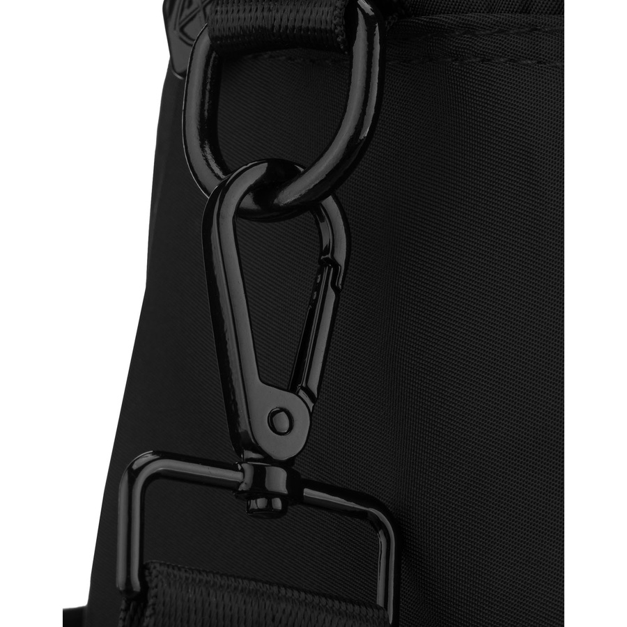 Schwarze, urbane Damenhandtasche aus Polyester, einteilig - Peterson – Bild 8