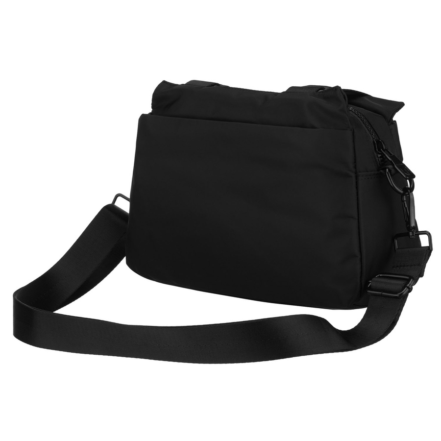 Schwarze, urbane Damenhandtasche aus Polyester, einteilig - Peterson – Bild 3