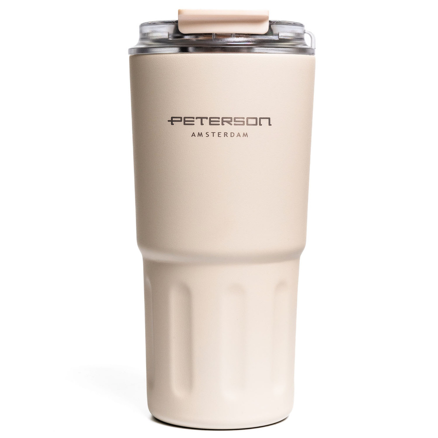 Thermobecher aus Edelstahl in Beige - Peterson – Bild 2