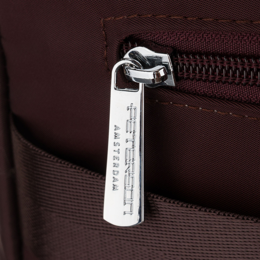 Bordeaux-Brauner Damen-Rucksack aus Polyester mit verstellbaren Trägern – Peterson – Bild 8