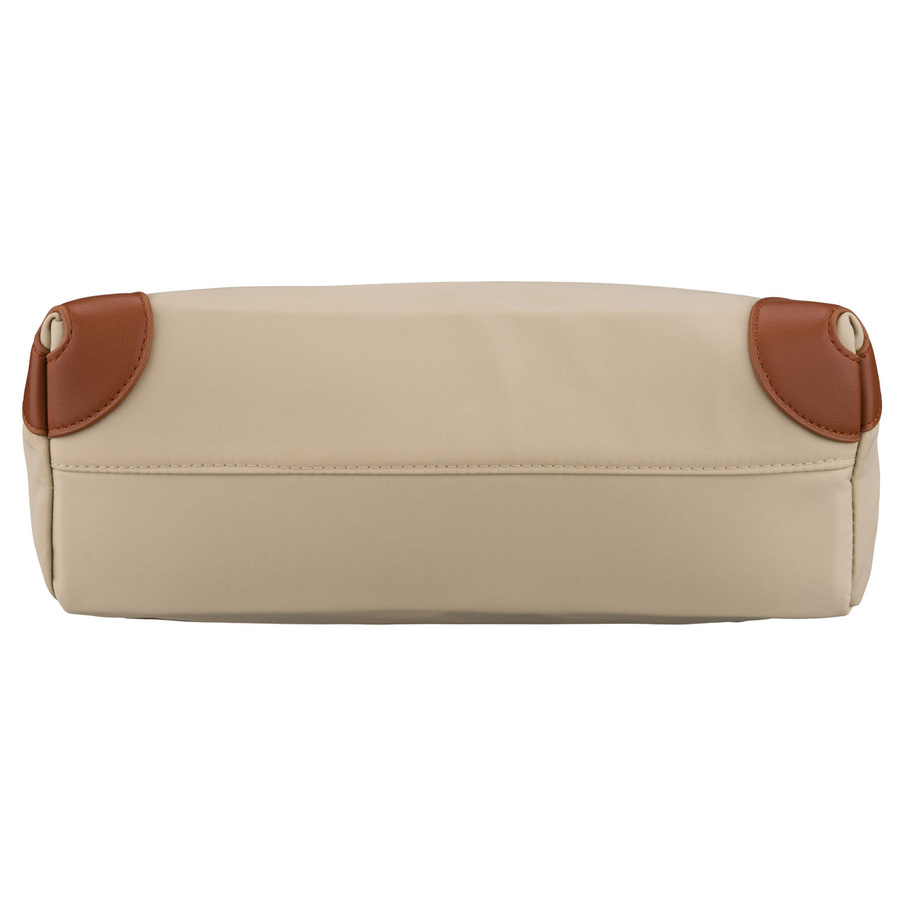 Beige-brauner Damen-Rucksack aus Polyester mit Reißverschluss – Peterson – Bild 11
