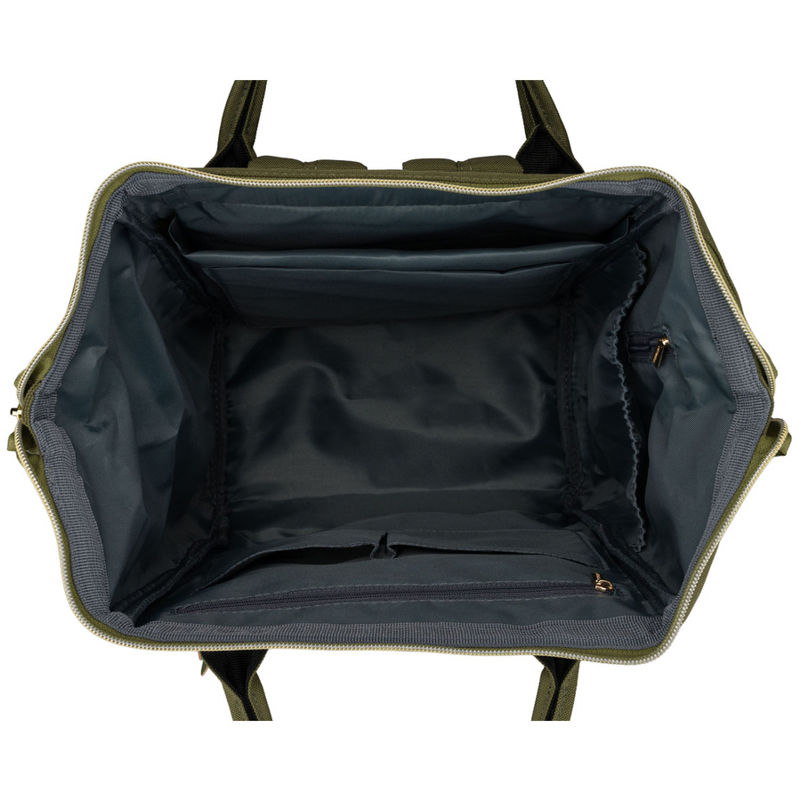 Grüner Damen-Rucksack aus Polyester mit Laptopfach, verstellbaren Schultergurten – Peterson – Bild 18
