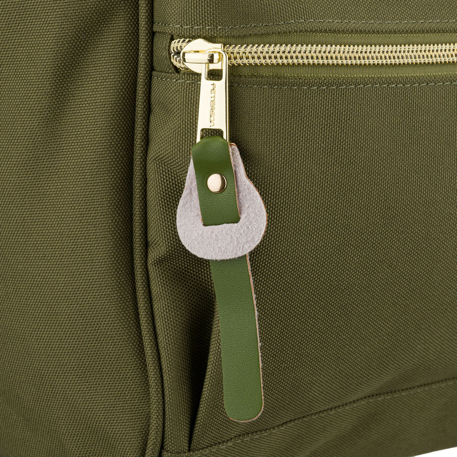 Grüner Damen-Rucksack aus Polyester mit Laptopfach, verstellbaren Schultergurten – Peterson – Bild 12