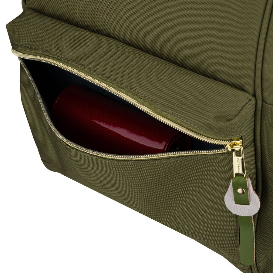 Grüner Damen-Rucksack aus Polyester mit Laptopfach, verstellbaren Schultergurten – Peterson – Bild 7