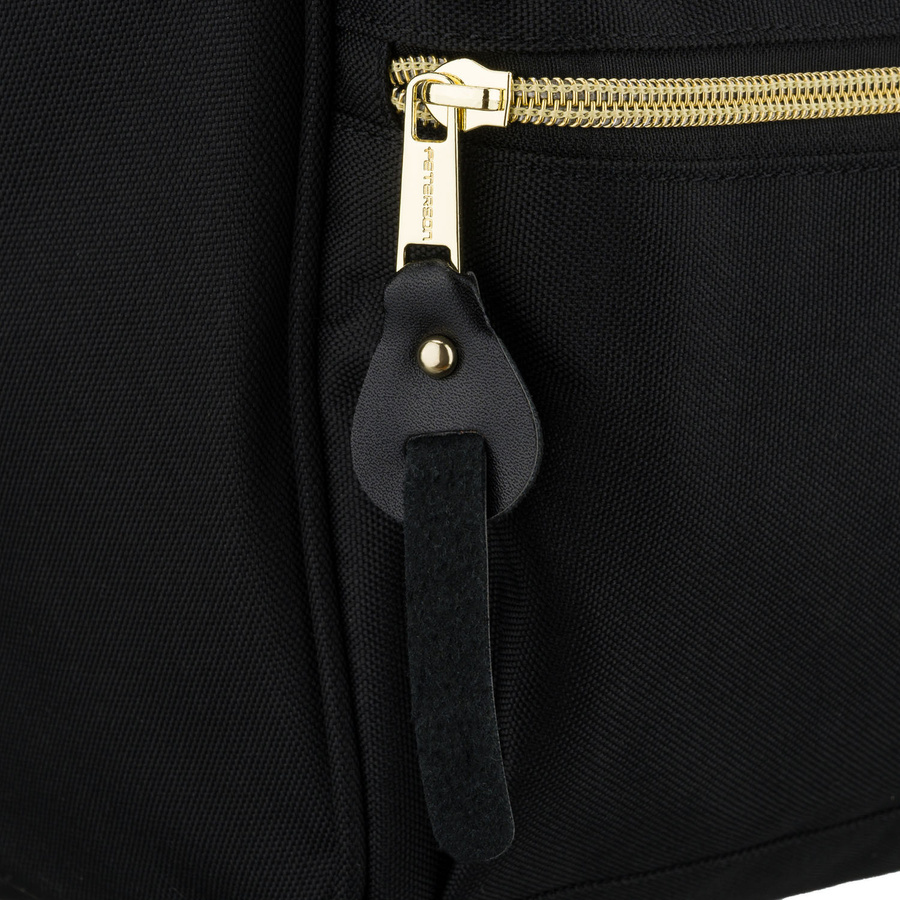 Damen-Rucksack aus Polyester in Grau-Schwarz, ideal als Handgepäck - Peterson – Bild 10