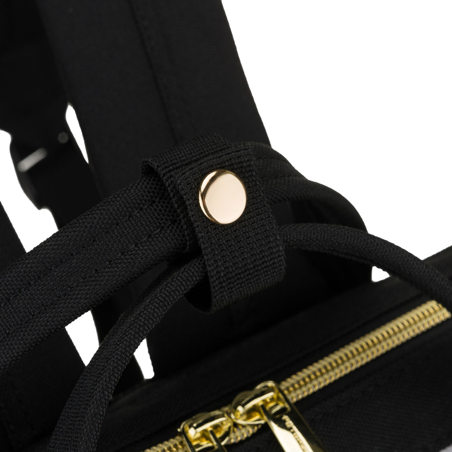 Damen-Rucksack aus Polyester in Grau-Schwarz, ideal als Handgepäck - Peterson – Bild 16