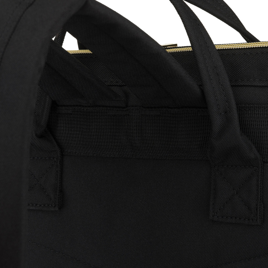 Damen-Rucksack aus Polyester in Grau-Schwarz, ideal als Handgepäck - Peterson – Bild 17