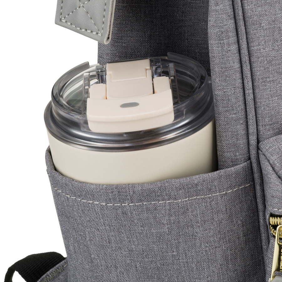 Damen-Rucksack aus Polyester in Grau mit sicherem Reißverschluss - Peterson – Bild 17