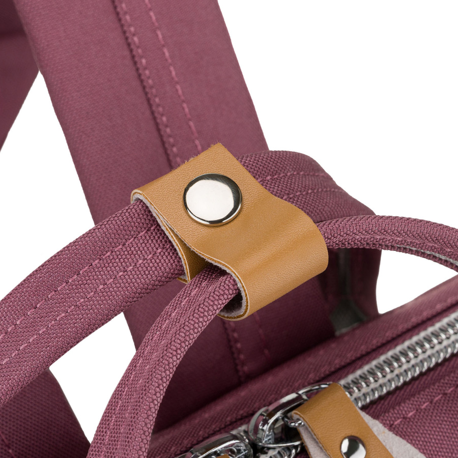 Lila Damen-Rucksack aus Polyester mit Laptopfach und USB-Anschluss - Peterson – Bild 15