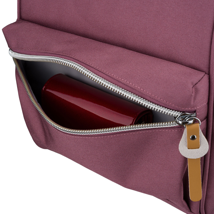Lila Damen-Rucksack aus Polyester mit Laptopfach und USB-Anschluss - Peterson – Bild 11