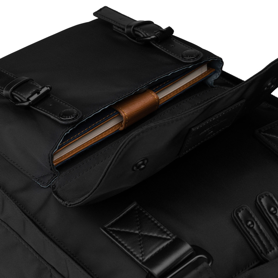 Großer Damen-Rucksack aus Polyester und Öko-Leder, mit Reißverschluss - Peterson – Bild 10