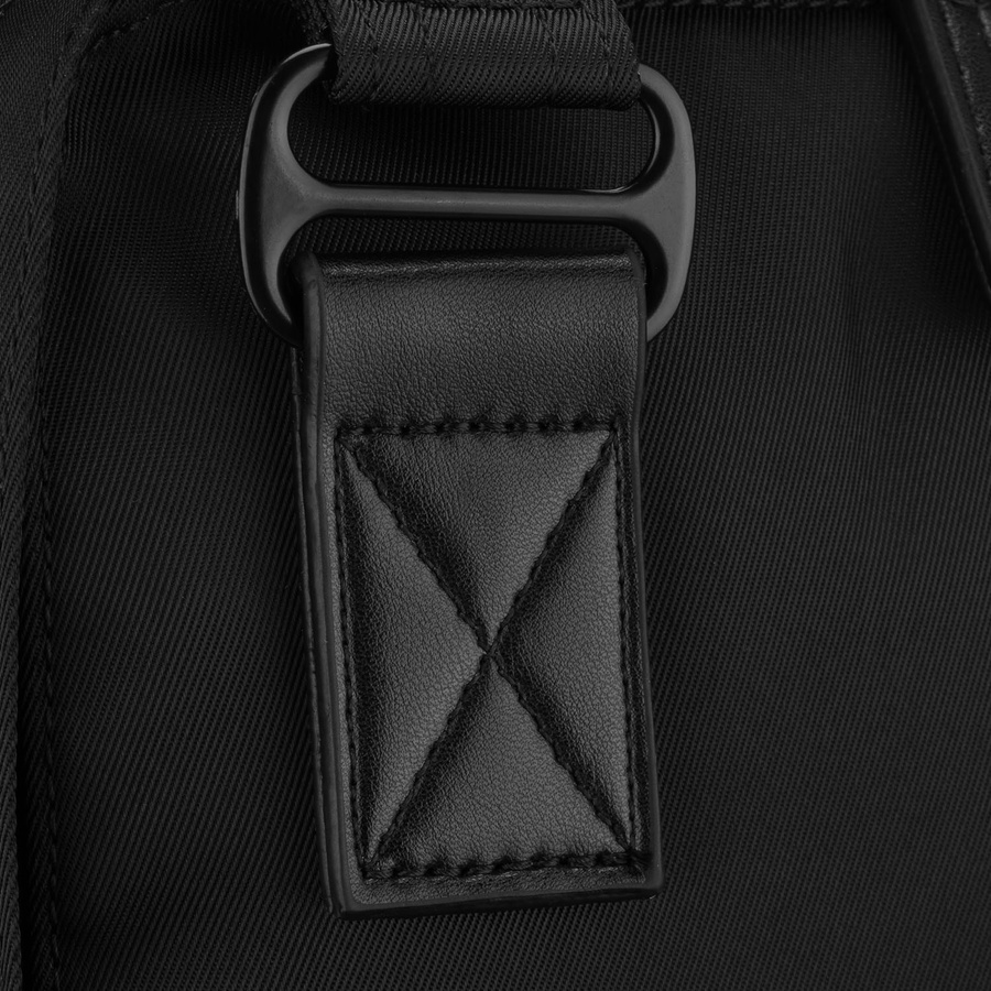 Großer Damen-Rucksack aus Polyester und Öko-Leder, mit Reißverschluss - Peterson – Bild 6