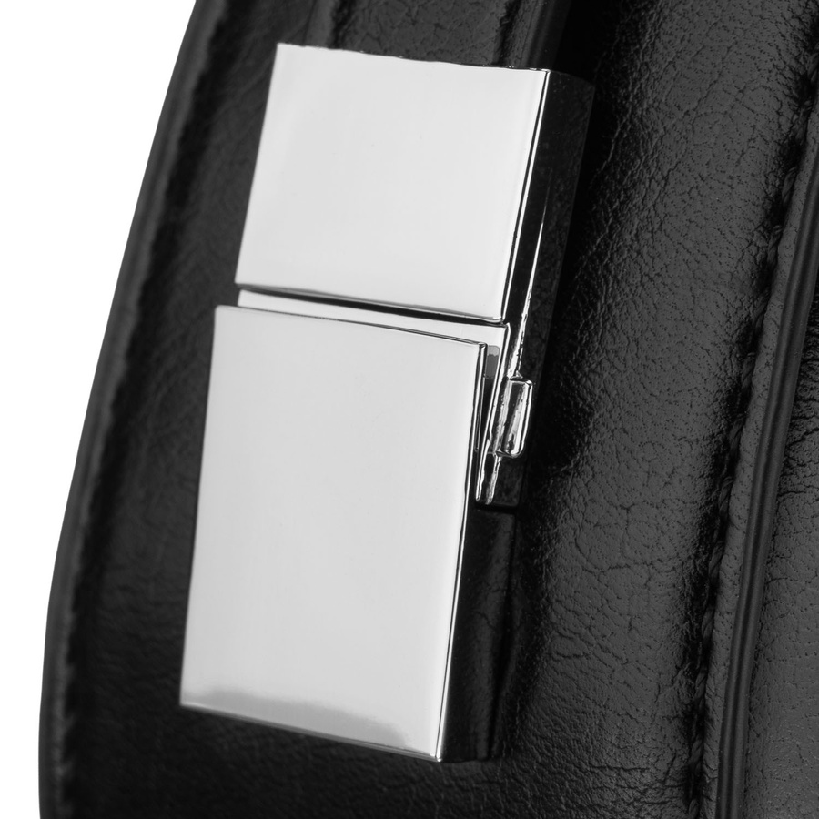 Schwarze Damen-Baguettetasche aus Kunstleder mit Reißverschluss – Peterson – Bild 7