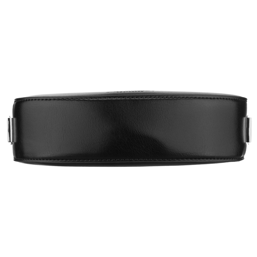 Schwarze Damen-Baguettetasche aus Kunstleder mit Reißverschluss – Peterson – Bild 9