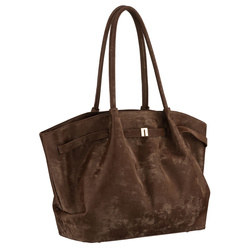 Große, braune Damen-Shopper aus Kunstleder, ein Kammer – Peterson