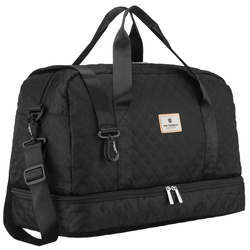 Sportliche, Trainings-Tasche in Schwarz aus Polyester – Peterson