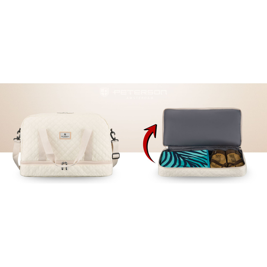 Sportliche Trainingstasche in Beige aus Polyester - Peterson – Bild 9