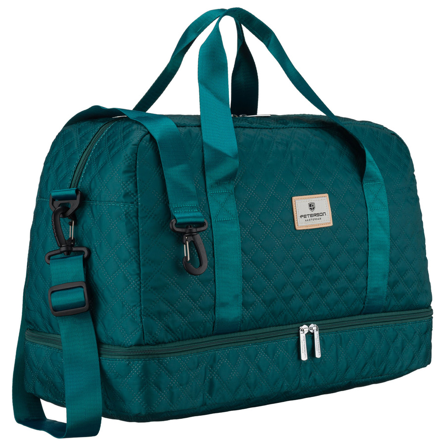 Grüne Trainings-Tasche aus Polyester, zweifach unterteilt - Peterson