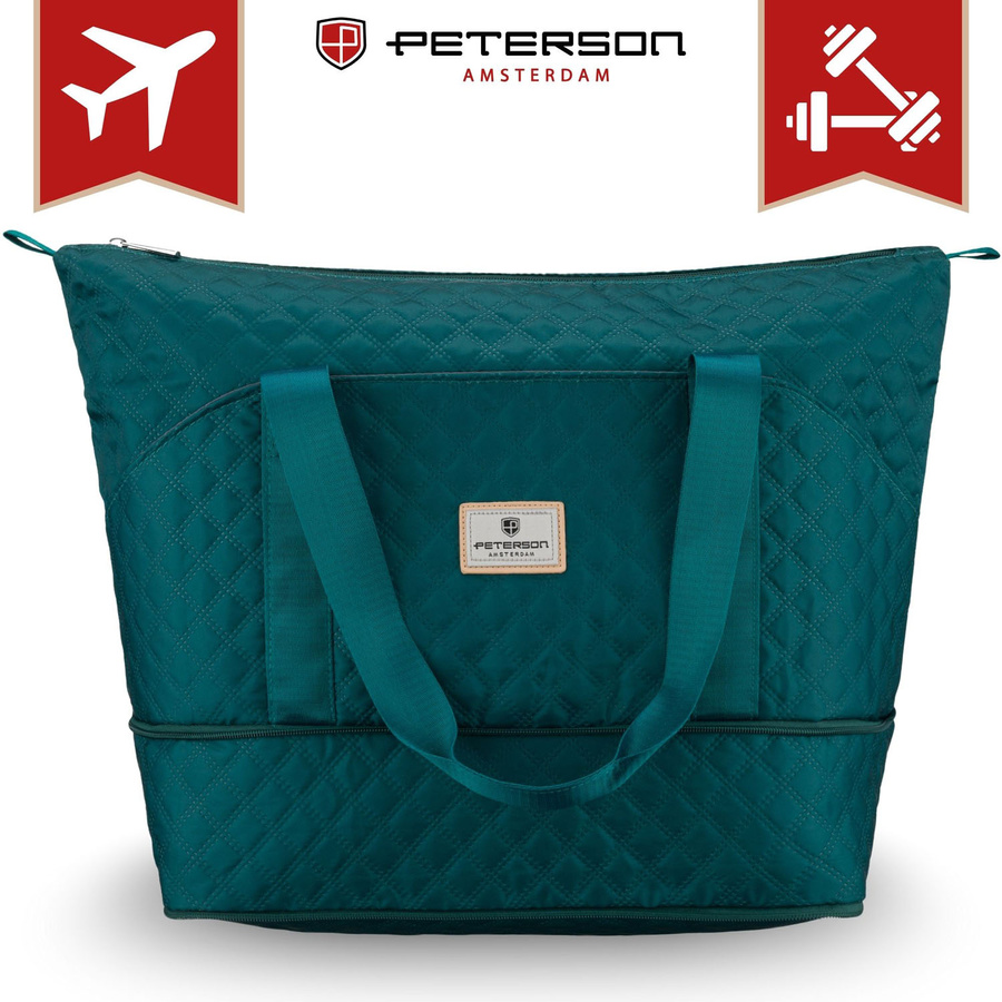 Trainings-Tasche aus grünem Polyester mit bequemen Griffen - Peterson – Bild 3