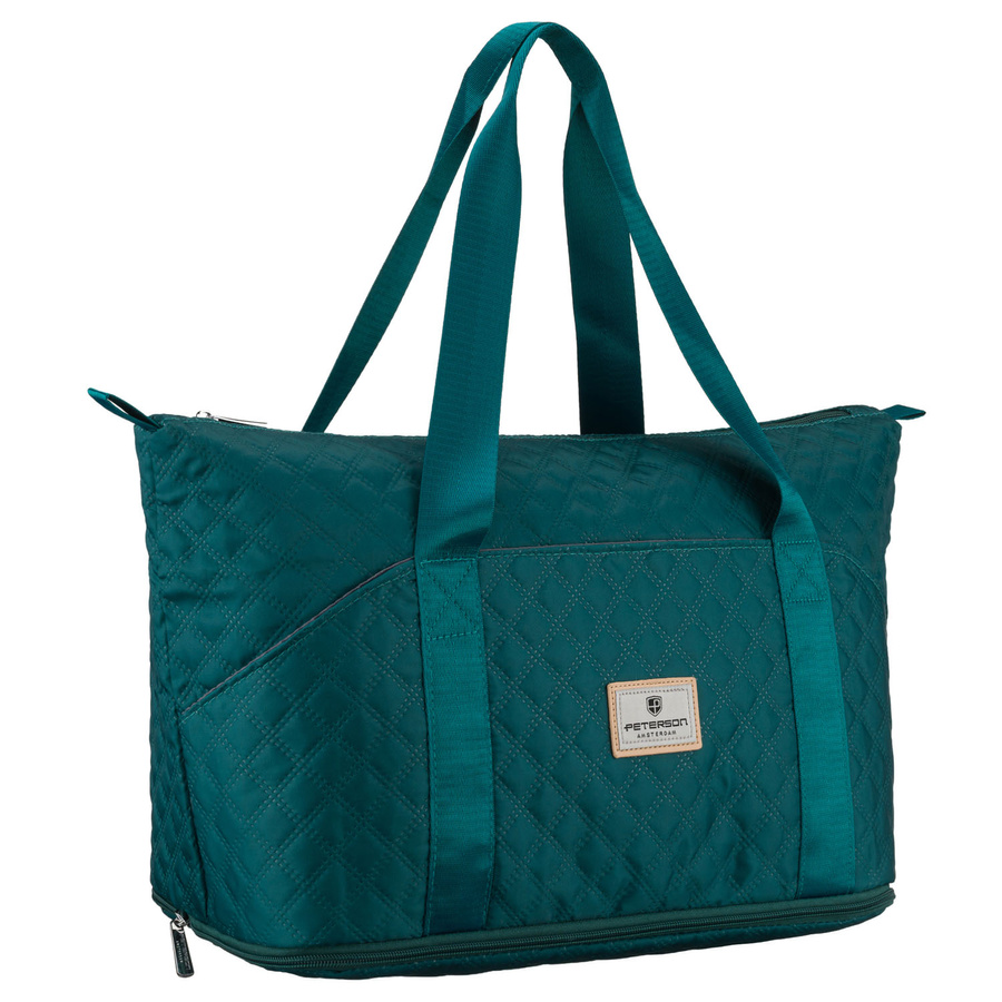 Trainings-Tasche aus grünem Polyester mit bequemen Griffen - Peterson