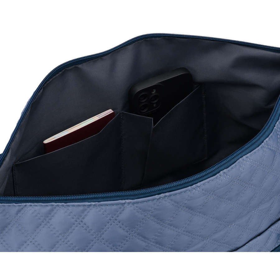 Trainings-Tasche aus Polyester in Blau, ausgestattet mit einem Griff für den Koffer - Peterson – Bild 17