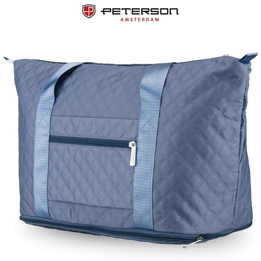Trainings-Tasche aus Polyester in Blau, ausgestattet mit einem Griff für den Koffer - Peterson – Bild 8