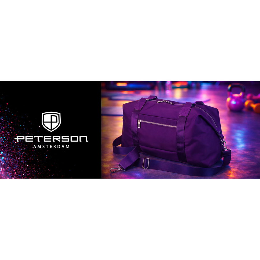 Sportliche Trainingstasche aus Polyester in Violett - Peterson – Bild 3