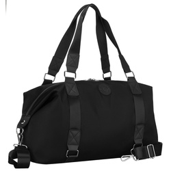 Damen Trainingstasche aus Polyester in Schwarz mit Reißverschluss – Peterson