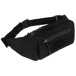 Schwarze Bauchtasche – taktische Gürteltasche mit Reißverschluss – Peterson