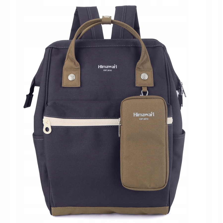 Vielseitiger Rucksack in Violett-Braun, mit sicherem Reißverschluss – Himawari – Bild 3
