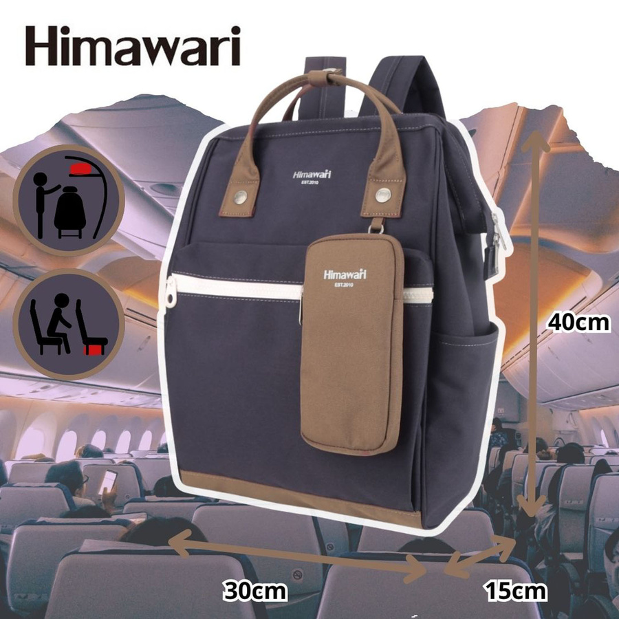 Vielseitiger Rucksack in Violett-Braun, mit sicherem Reißverschluss – Himawari – Bild 2