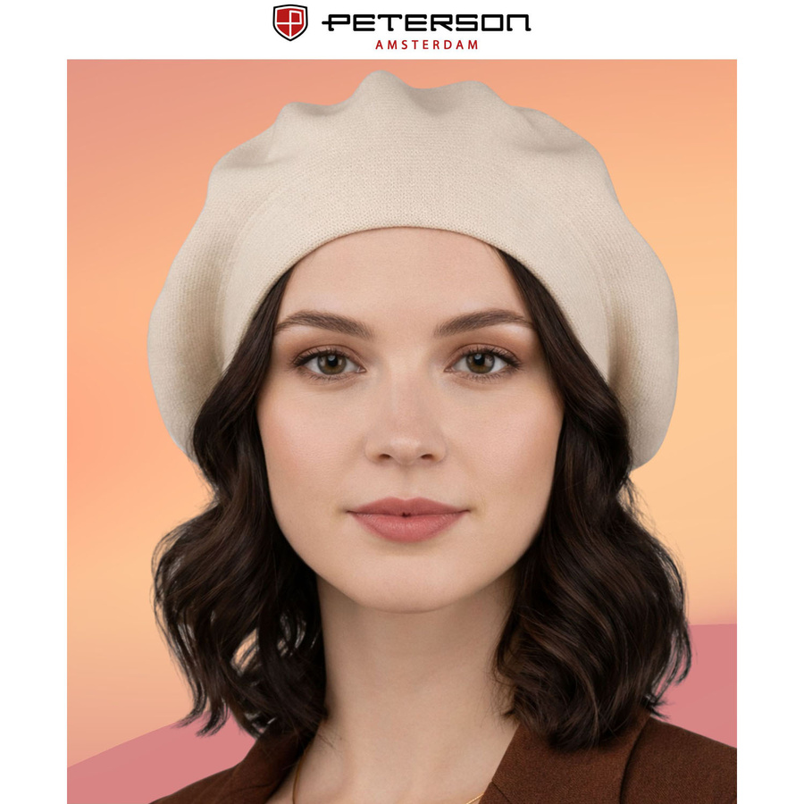 Universeller Damen-Barett aus Acryl in hellem Beigeton – Peterson – Bild 5
