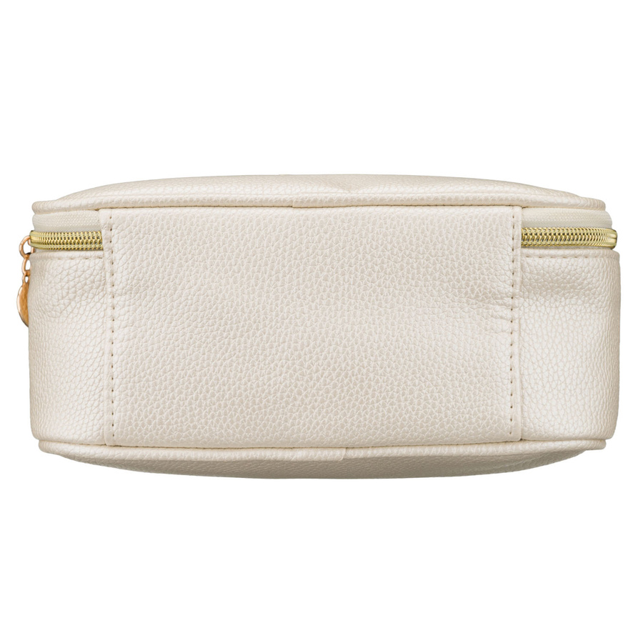 Praktische Kosmetiktasche aus Öko-Leder in Hellbeige – Rovicky – Bild 11