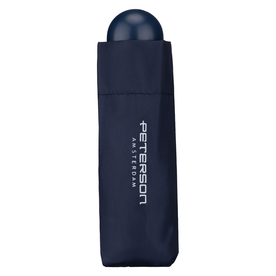 Faltbarer Mini-Reiseregenschirm in Marineblau – Peterson – Bild 5