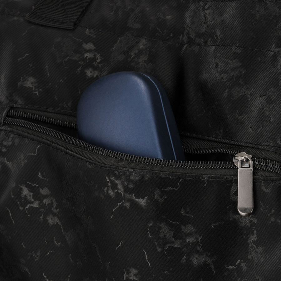 Bequemer Damen-Shopper aus Polyester in Schwarz – Rovicky – Bild 9